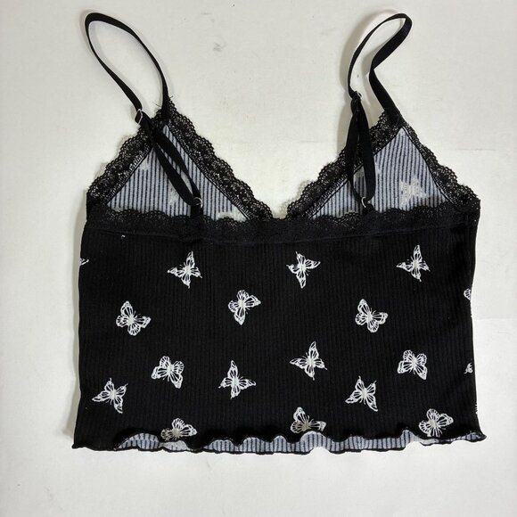 Divided Y2K Style Babydoll Butterfly Print Crop Size Small - Picture 5 of 8